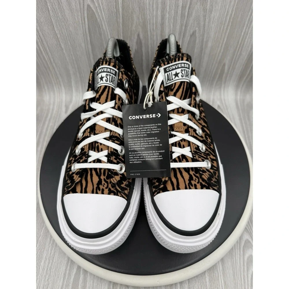 Converse Double Stack Womens Size 9 Platform Leopard Chuck Taylor All Star Lift